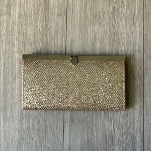 Bebe Gold Clutch Purse